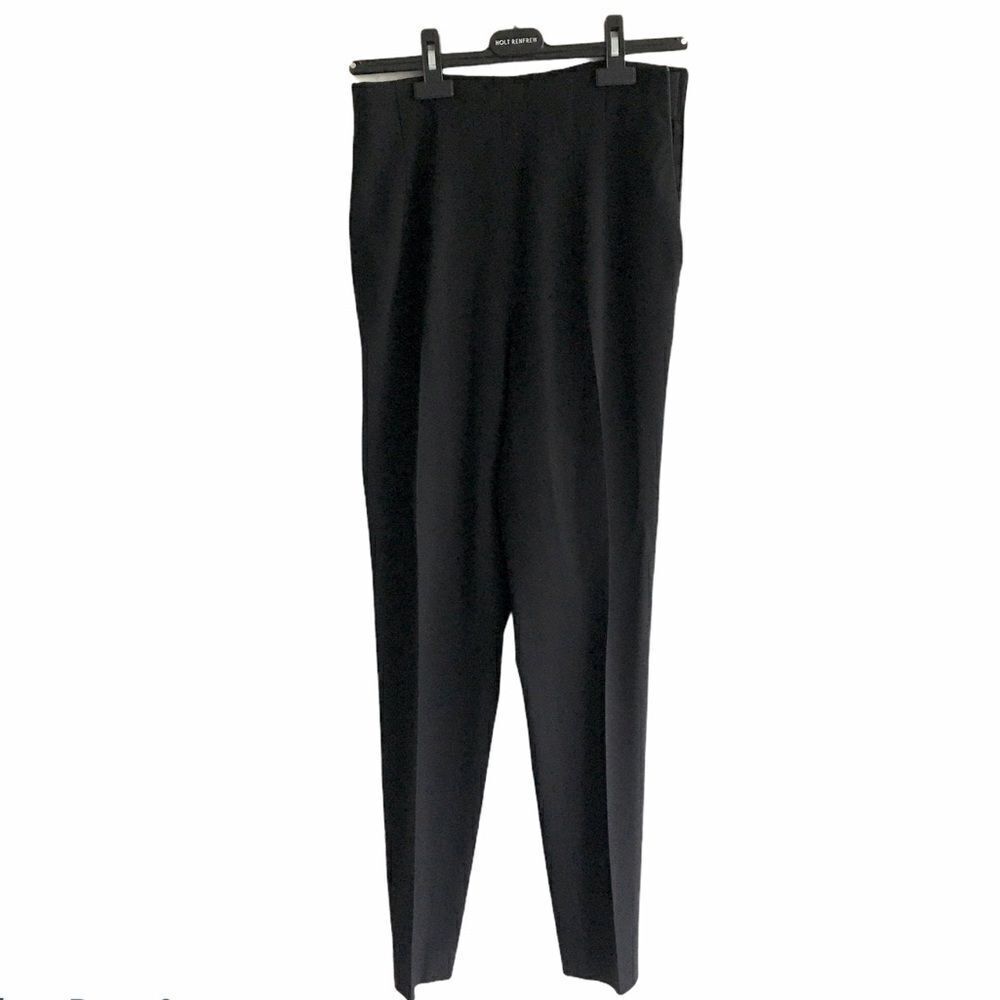 Jil Sander Black Trouser Pant Side Zip High Waist 6
